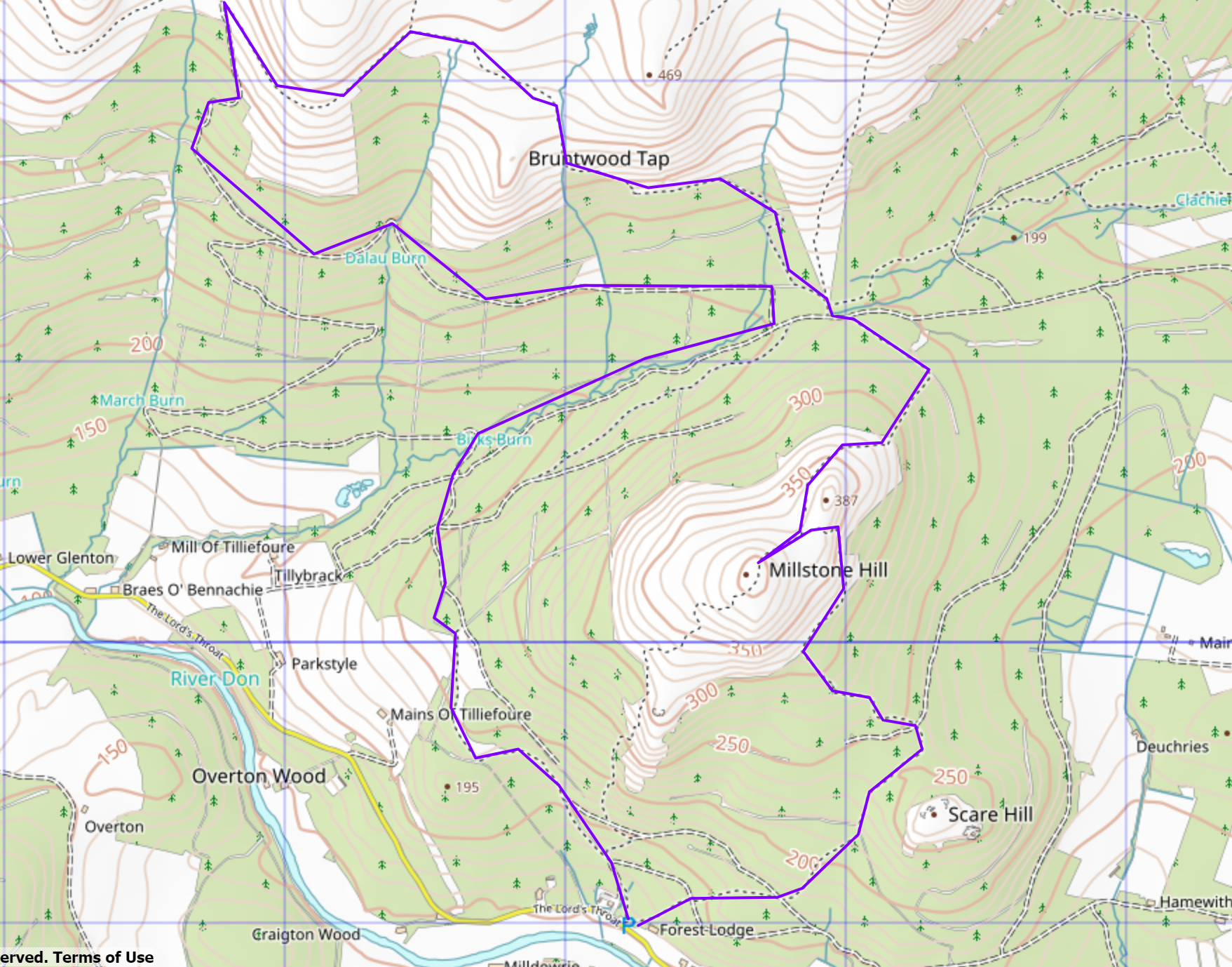 Bennachie - Millstone Hill (Donview Car Park)