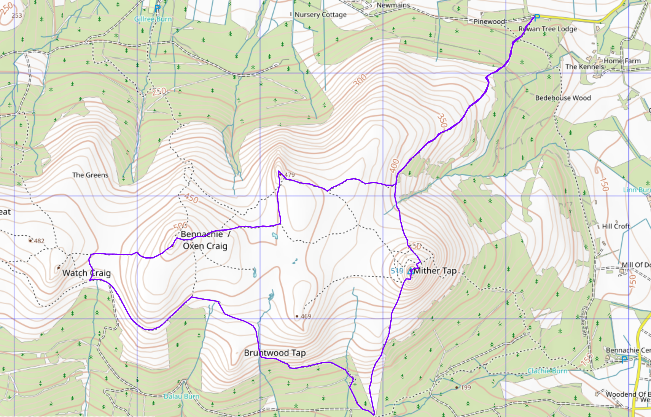 Bennachie (Rowan Tree Car Park)